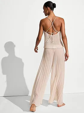 Beachwear Pleated Chiffon Pants