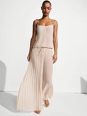 Beachwear Pleated Chiffon Pants