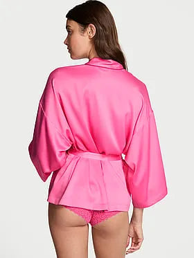 Signature Satin Mini Robe