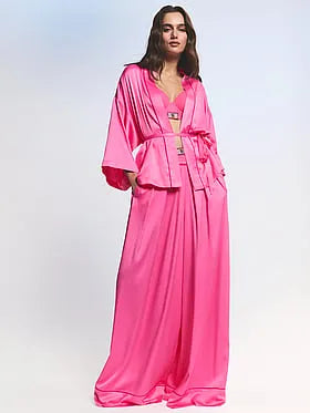 Signature Satin Mini Robe