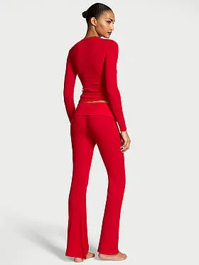 SoSoftâ¢ Modal Ribbed Long Lounge Set