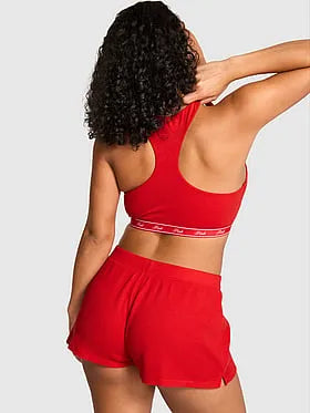 Thermal Henley Pajama Shorts