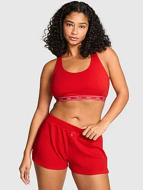 Thermal Henley Pajama Shorts