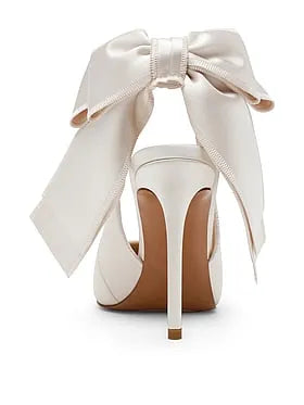 Teacup Satin Slingback Heels