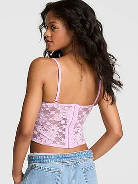 PINK Winkâ¢ Lightly Lined Balconette Corset Top