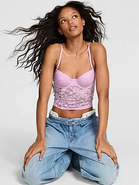 PINK Winkâ¢ Lightly Lined Balconette Corset Top