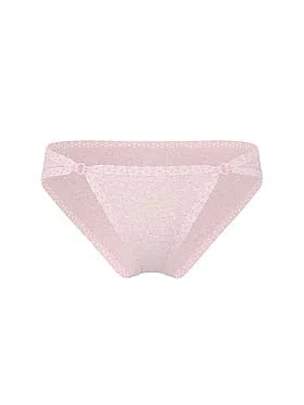 Cotton Lace-Trim Low-Rise Cheeky Panty