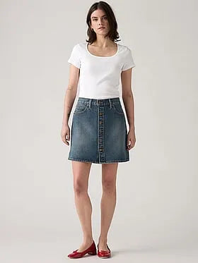 Levi'sÂ® Retro Button-Front Skirt