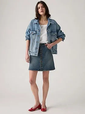 Levi'sÂ® Retro Button-Front Skirt