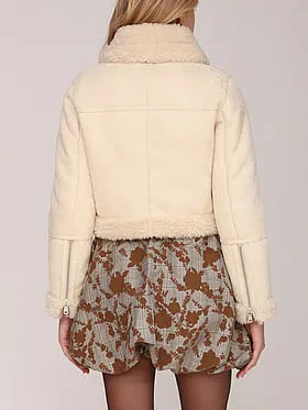 Cropped Shearling Jacket