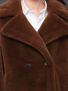 Cropped Teddy Coat