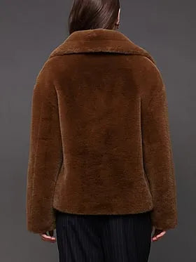 Cropped Teddy Coat