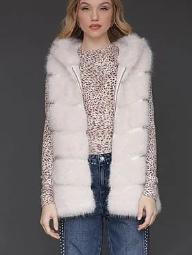 Hooded Zip-Front Vest