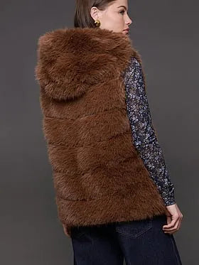 Hooded Zip-Front Vest