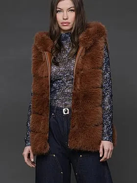 Hooded Zip-Front Vest