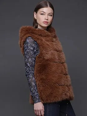 Hooded Zip-Front Vest
