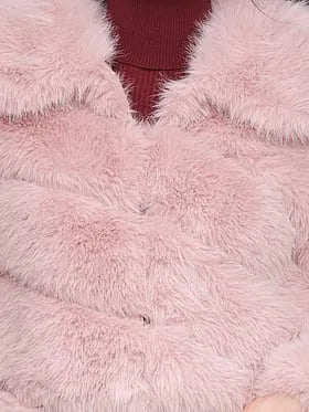 Luxe Faux-Fur Paneled Coat