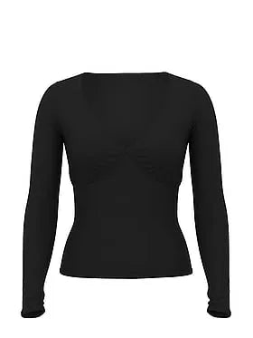 PINK Base Stretchâ¢ Ruched Long-Sleeve Tee