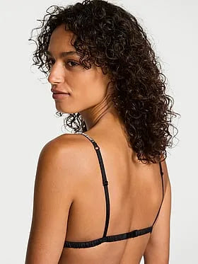 Sparkle Crystal Bow Triangle Bra