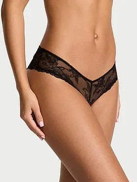 Lace Strappy Hardware Peekaboo Cheeky Panty