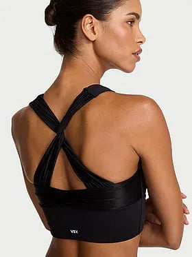 VSX Elevateâ¢ Tuxedo Shine Longline Sports Bra