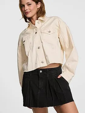 Denim by PINK Cut-Oï¬ Trucker Jacket