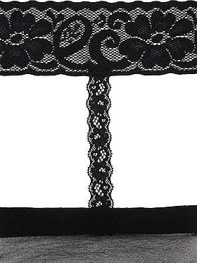 Very Sexy Lace-Trim Suspender Thigh Highs