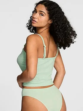 Pointelle Henley Cami