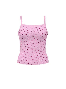 Pointelle Henley Cami