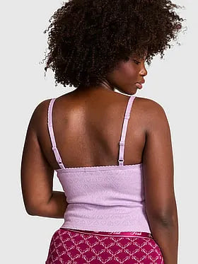 Pointelle Henley Cami