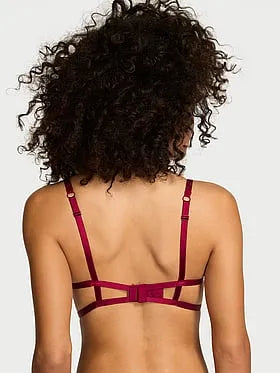 Scarlet Rose Shine Peekaboo Balconette Bra