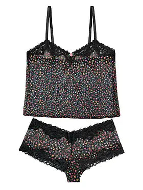 Sheer Cami & Cheeky Panty 2-Piece Lingerie Set