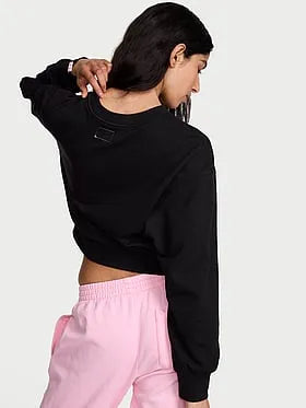 Off-Duty Terry Crop Crewneck Sweatshirt
