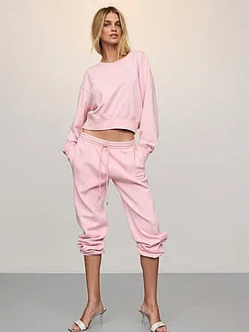 Off-Duty Terry Crop Crewneck Sweatshirt