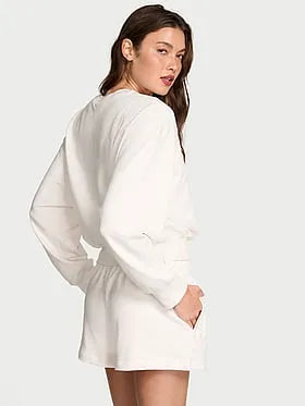 Off-Duty Terry Crop Crewneck Sweatshirt