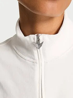 Off-Duty Terry Fitted Half-Zip Sweatshirt