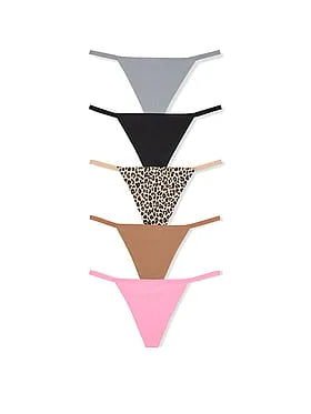 5-Pack No-Show V-String Panties