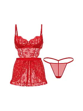 Wicked Twinkle Lace Unlined Apron Set