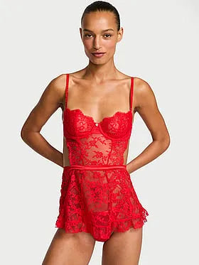 Wicked Twinkle Lace Unlined Apron Set