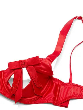 Wicked Twinkle Bows Peekaboo Balconette Bra