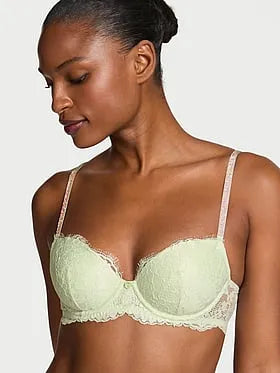 Twinkle Silver Lace Lightly Lined Demi Bra