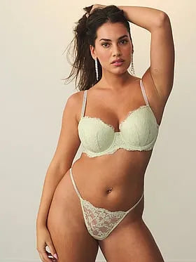 Twinkle Silver Lace Lightly Lined Demi Bra