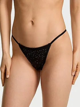 Crystal Shimmer String Thong Panty