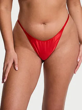 Twinkle Bow Satin Open-Back Brazilian Panty