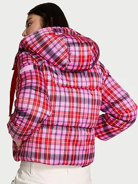 Marshmallow Cropped Puï¬er Jacket