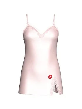 Tease Satin Lace-Trim Mini Slip Dress