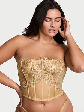 Showgirl Embroidery Unlined Balconette Bra Top