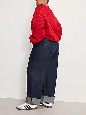Good Standard Baggy Cuffed Jeans