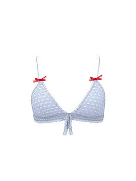 Heart Lace Unlined Triangle Bralette