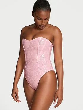 Sequin Strapless Bodysuit